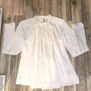 NWT Professional or Upscale Casual White Silk Top